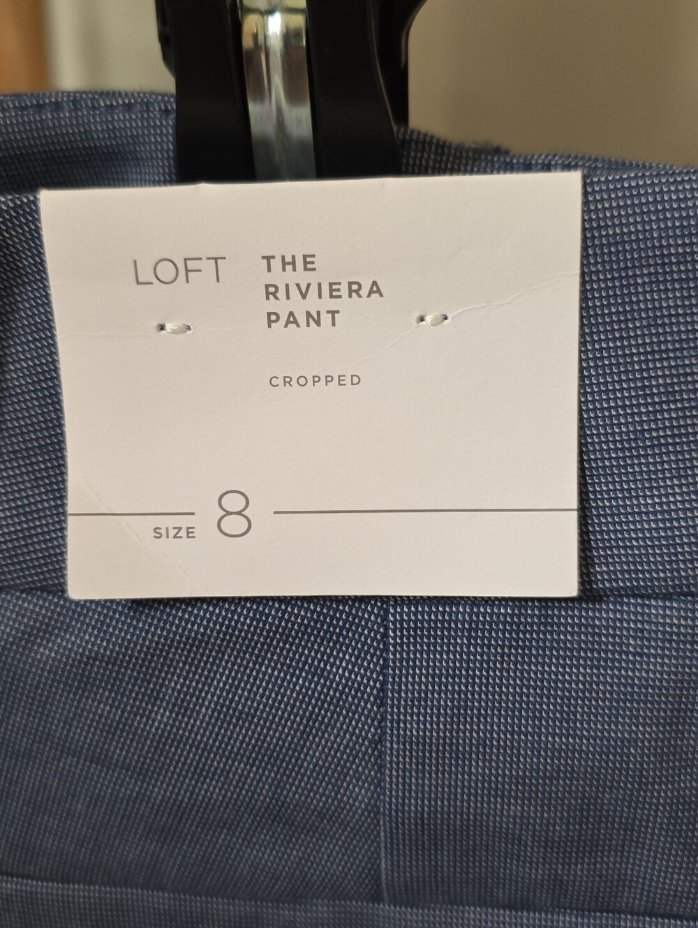 Loft The Riviera Pant Textured Cropped - Picture 6 of 11